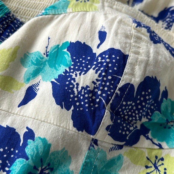 🌻4/$20 American Eagle Outfitters Cotton Cream Floral Print Lined Sundress Small - Picture 4 of 13